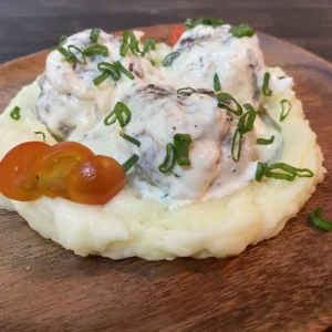 Митболы в сливочном соусе